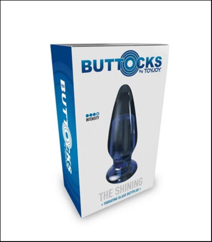 STAKLENI ANALNI DILDO SA VIBRACIJOM SHINING VIBRATING GLASS PLUG