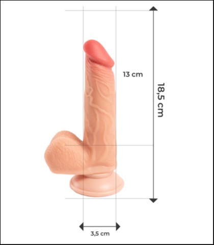 Dildo sa kozicom koja se pomera hyperion