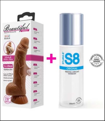 REALISTICNI DILDO ANGELO + S8 LUBRIKANT