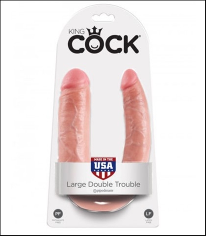 King cock dupli dildo - large