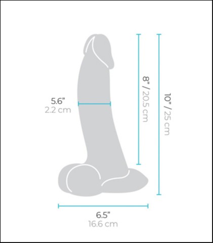 B-vibe slipskin curvy 25cm