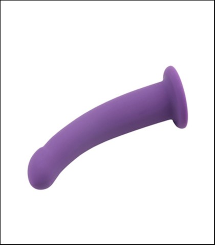 Ljubicasti silikonski dildo bez testisa