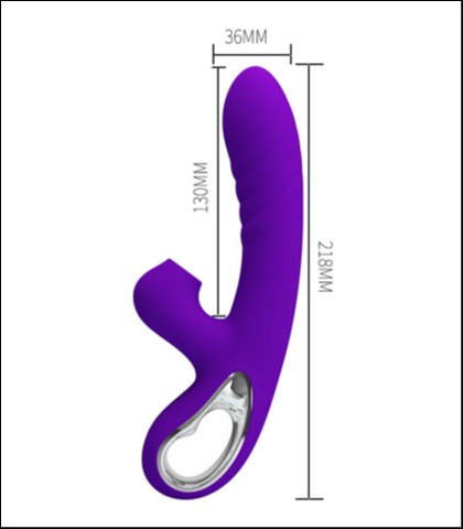 Vaginalno klitoralni masazer "jersey"