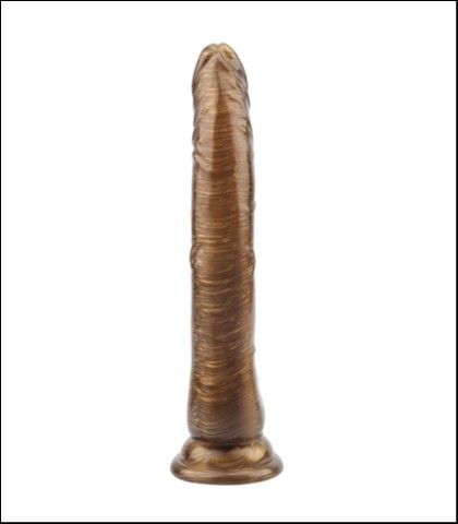 Zlatni dildo 22cm mike hawk gold