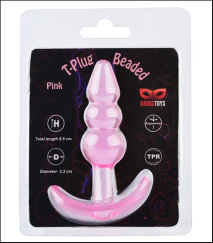 T plug beaded pink