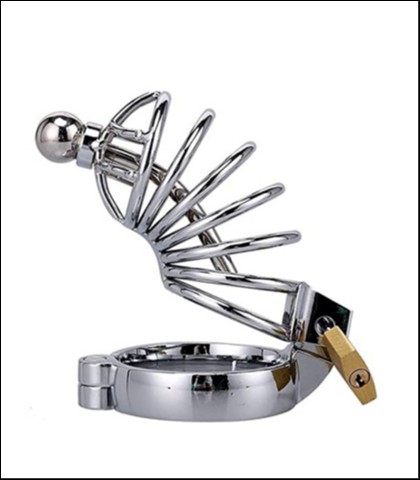 METALNI KAVEZ ZA PENIS CAGE 5 SA URETROM