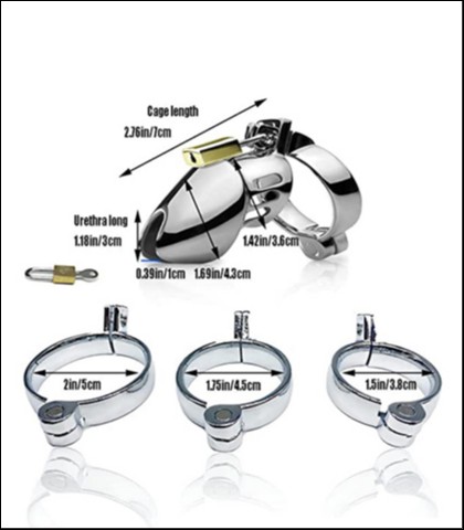 Metalni kavez za penis cage 8