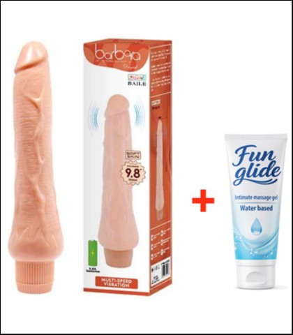 REALISTICNI VIBRATOR &QUOT;SOFT SKIN&QUOT; + LUBIRKANT
