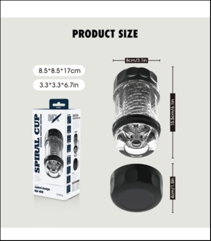 MASTURBATOR SPIRAL CUP STRONG EDITION SQUARE