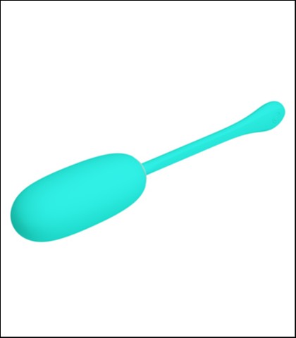 Mekano silikonsko vibro jaje - tirkizna boja