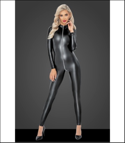 SEKSI KOMBINEZON SA RAJSFERSLUSOM - NOIR - XL