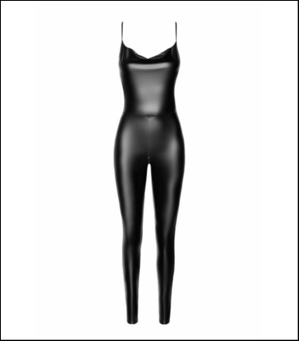 Seksi kombinezon sa cirkonima - noir - xl