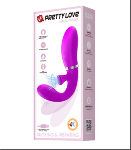 Vaginalno klitoralni masazer "magic finger"