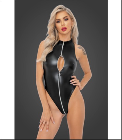 Sexy body sa rajsferslusom - noir - xl