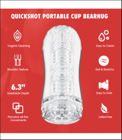 Providni masturbator quickshot bearhug