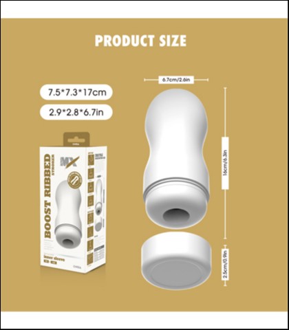 MASTURBATOR BOOST RIBBED STROKER