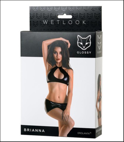 Sexy suknja i top - glossy "brianna" - xl