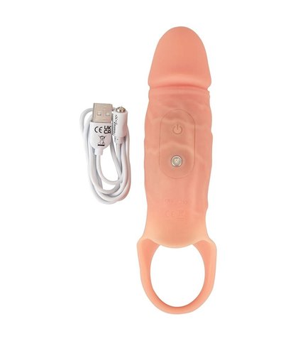Realistična vibrirajuća navlaka za penis realsleeve close