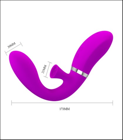 Vaginalno klitoralni masazer "magic finger"