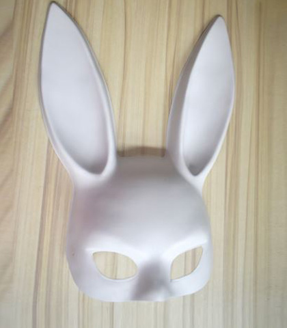 Bela maska zecice sa usima